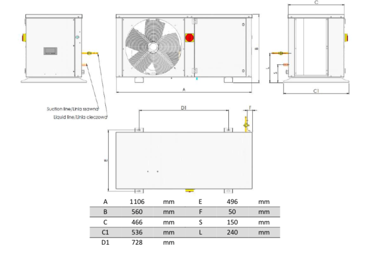 Хладилен агрегат инверторен Inverter condensing unit Area iCOOL-4,5 MHP