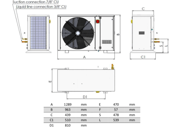 Хладилен агрегат инверторен Inverter condensing unit Area iCOOL-10 MHP