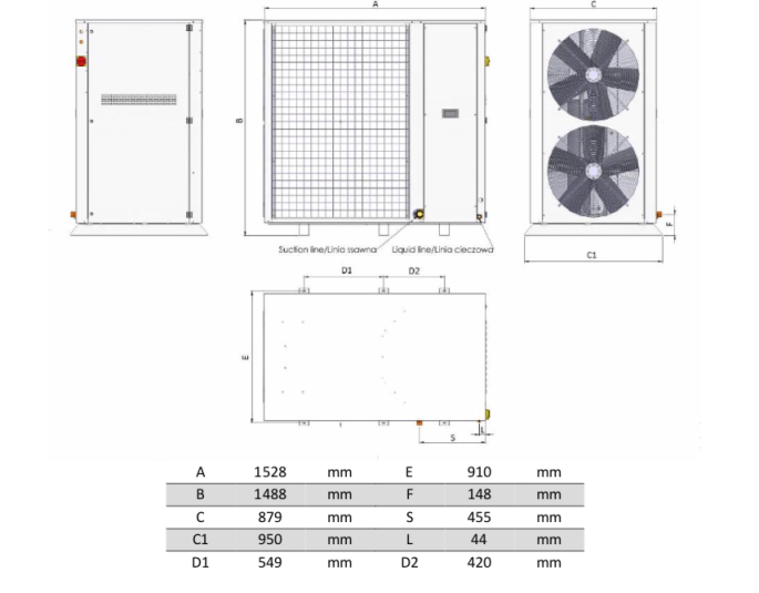Хладилен агрегат инверторен Inverter condensing unit Area iCOOL-26D MHP