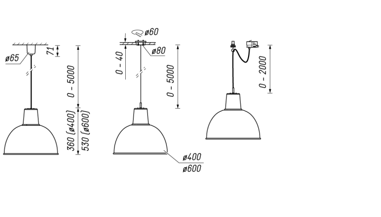 LED пендел Ansorg Mona MIL