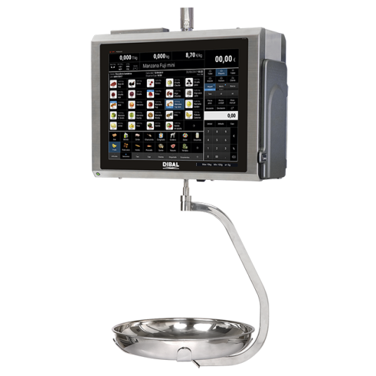 Етикиращи висящи везни за риба и месо PC базирани Dibal CS 1200 с 15